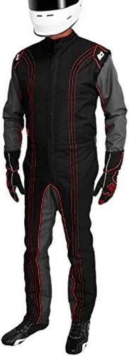 Vista 15 de K1 Race Gear CIK/FIA traje de competición de go kart, nivel 2, aprobado, M, Rojo
