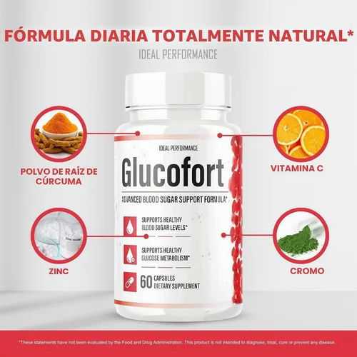 Vista 6 de IDEAL PERFORMANCE (Oficial) Suplemento de fórmula Glucofort (paquete de 5)