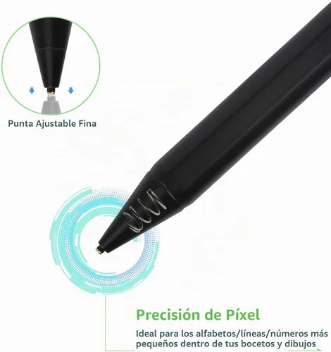Vista 2 de Lápiz óptico electrónico para iPad de 5ª generación de 9.7 pulgadas 2017, lápiz capacitivo activo recargable tipo C, compatible con Apple iPad de 5ª