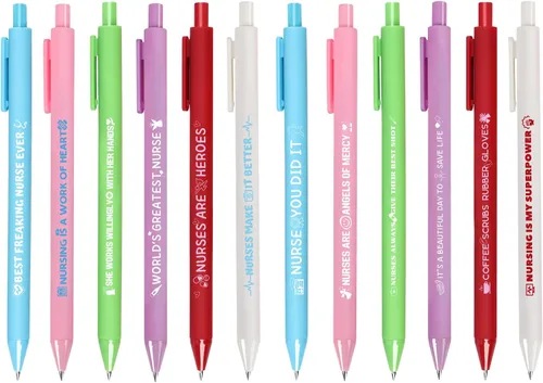 Vista 11 de 12 bolígrafos inspiradores motivacionales con citas positivas, regalos inspiradores para profesores, enfermeras, trabajadores, oficina, suministros