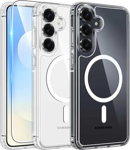 Vista 83 de FNTCASE para iPhone Air Case Clear: Fundas magnéticas para teléfono con protector de pantalla a prueba de caídas, compatibles con Magsafe, delgadas