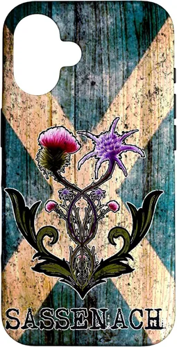 Vista 32 de Purple Thistle Flower Scottish Flag Scots Sassenach Vintage Case for iPhone 17