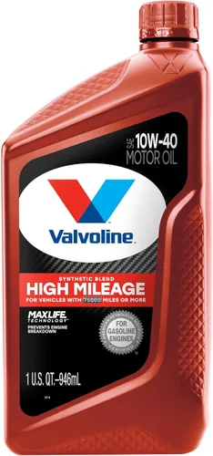 Vista 24 de Valvoline - Aceite de alto millaje 150 K con MaxLife Plus Technology, SAE 5W-20, 1 cuarto de galón