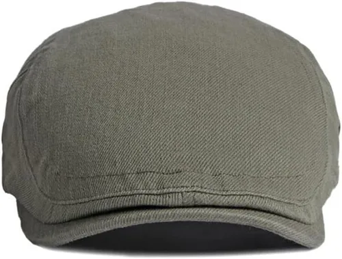 Vista 4 de Paquete de 2 gorras ajustables para hombre, gorra plana de algodón Ivy Gatsby Cabbie, gorra de conducción