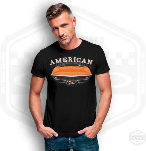 Vista 4 de 1968 Corvette Stingray Tribute - Camiseta para hombre, color negro Idea de regalo para fanáticos del coche americano S-6XL Fabricado en Estados