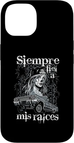 Vista 4 de iPhone 16 Chicana Style Lowrider Ropa Mujeres Mexicano-Americana Latina Case