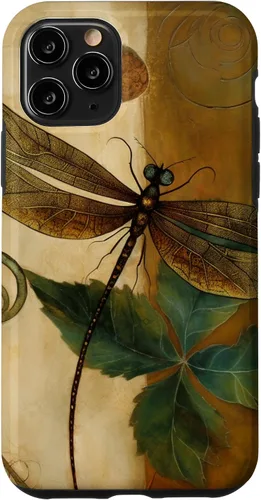 Vista 27 de Funda para iPhone 16 con diseño floral de libélula bohemia