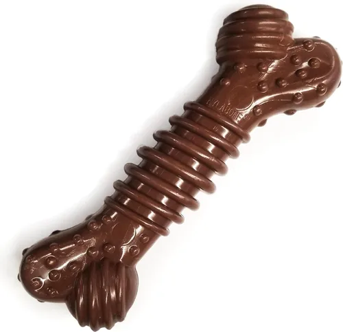 Vista 8 de Nylabone Power Chew Dental Groove - Juguete masticable para perro, sabor Marrón