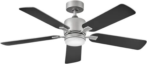 Vista 10 de Hinkley Afton Ventilador de techo interior de 52 pulgadas con luz, estilo tradicional, 5 aspas reversibles, unidad de control de pared de 4 Blanco