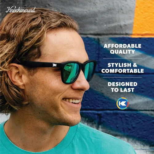 Vista 5 de Knockaround Gafas de sol polarizadas prémium para hombres y mujeres, protección UV400