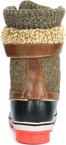 Vista 5 de DREAM PAIRS Botas de nieve de invierno para mujer