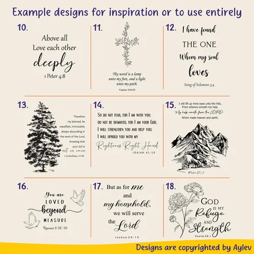Vista 7 de STARKENBURG COMPANY Biblia Español Personalizada: crea tu propio diseño grabado personalizado con un diseñador, Letra Grande Biblia Santa