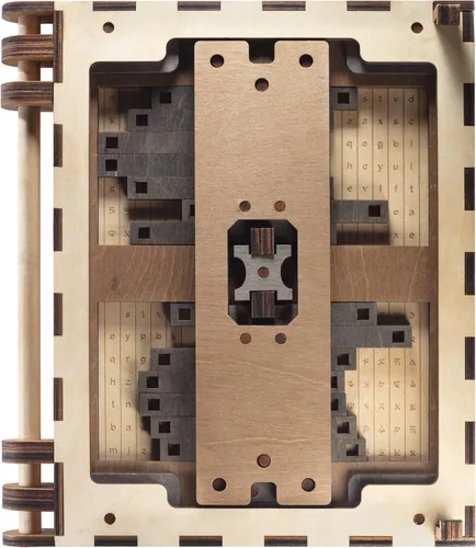 Vista 4 de The Original Codex Silenda - Construye tu propio libro de rompecabezas mecánico de madera 3D DIY - ¿Puedes desbloquear cada página para abrir