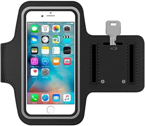 Vista 2 de Brazalete deportivo para correr, gimnasio, entrenamiento, compatible con Motorola Moto G Power 5G (2024, 2023, 2022, 2021, 2020), correa reflectante