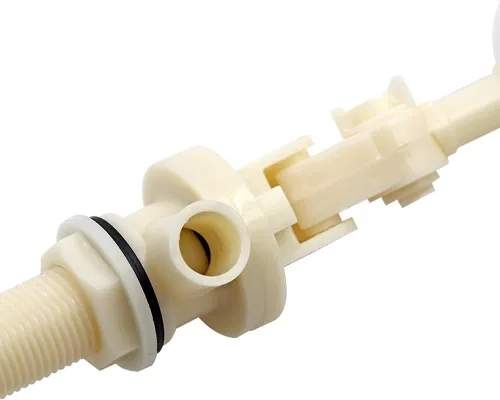 Vista 5 de Válvula de flotador de plástico de 1/2 pulgada, válvula de flotador de agua con brazo ajustable, válvula de bola de flotación de agua estable
