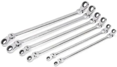 Vista 3 de GEARWRENCH Juego de llaves de trinquete métricas de 6 piezas de 90 dientes y 12 puntos 86830