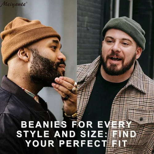 Vista 8 de Meiyante Gorros gorros para hombres y mujeres, gorras de calcetines cálidas para hombres y mujeres, sombreros térmicos de punto con puños, regalo