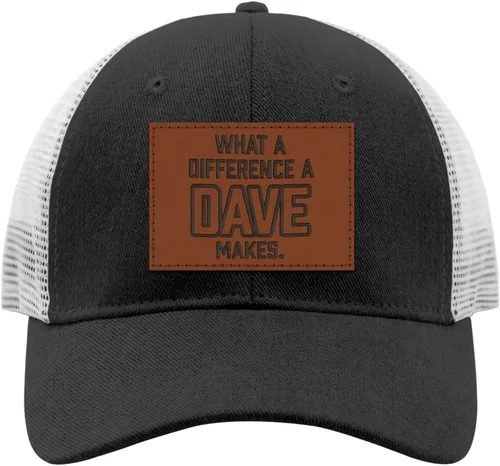 Vista 3 de Funny Hat What A Differences A Dave Makes Hat for Men Baseball Hats with Design Caps