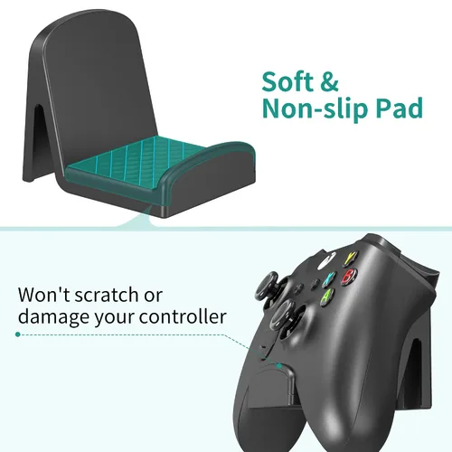 Vista 6 de HomeMount Universal Controller Wall Mount - Controller Holder Wall Mount for PS4PS5XboxSwitch,Adhesive Gaming Controller Hanger Hook Desk Mount for