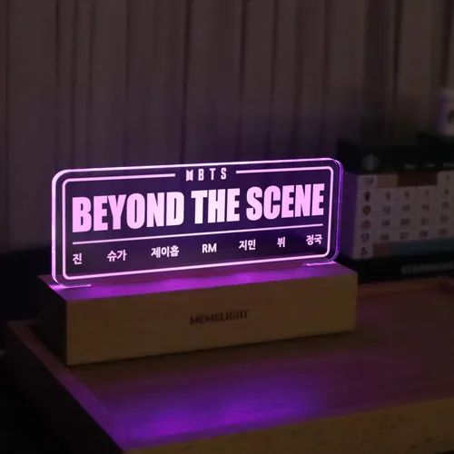 Vista 6 de BTS Luz nocturna, Bangtan Merch, lámpara Kpop