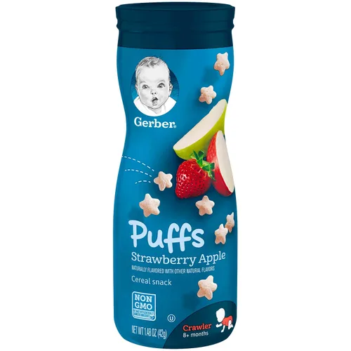 Vista 6 de Gerber Bolsas de comida para bebés, paquete variado de aperitivos para niños pequeños (18 unidades) Gerber Baby Snacks Puffs Paquete variado