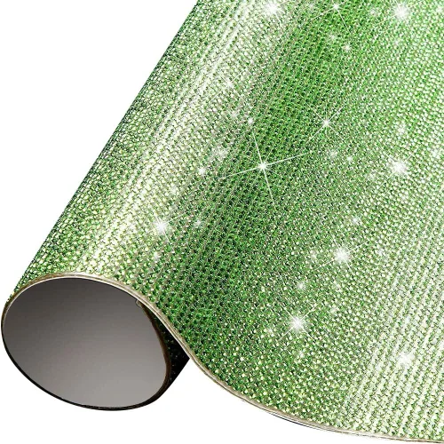 Vista 3 de Lámina de diamantes de imitación para decoración de automóvil, calcomanías de diamantes de imitación autoadhesivas, lámina de pegamento de gemas