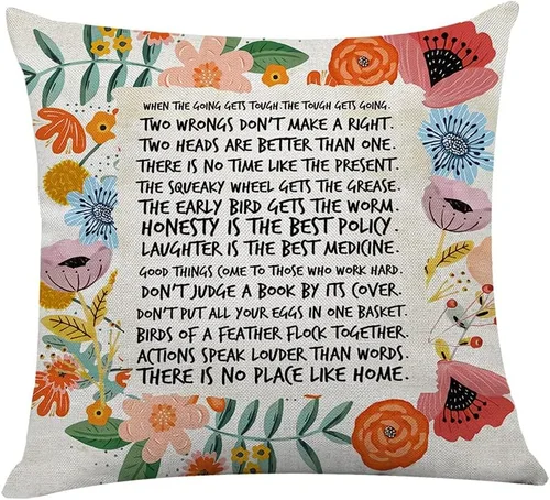 Vista 10 de Littlefa Inspiring Gifts - Funda de cojín con diseño de flores retro, funda de cojín decorativa para sala de estar, dormitorio, decoración para Sé