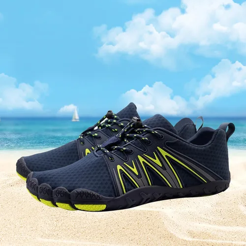 Vista 4 de Zapatos acuáticos para hombres y mujeres, para exteriores, playa, secado rápido, atléticos, acuáticos, zapatos deportivos para senderismo, escalada