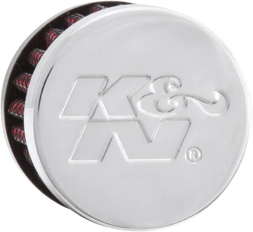 Vista 4 de K&N Filtro de aire de ventilación/respiradero: Alto rendimiento, Premium, lavable, Reemplazo del filtro del motor: Diámetro de la brida: 0.3125 in