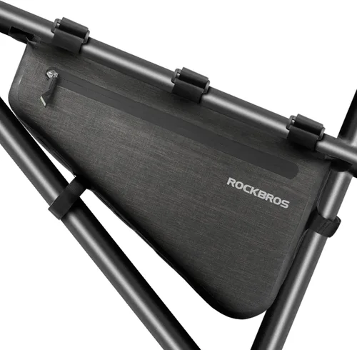 Vista 7 de ROCKBROS Bolsa de Marco de Bicicleta de 2.5L, Bolsa de Bicicleta Impermeable, Bolsa de Bicicleta para Triangle Frame, Bolsa de Almacenamiento Grande