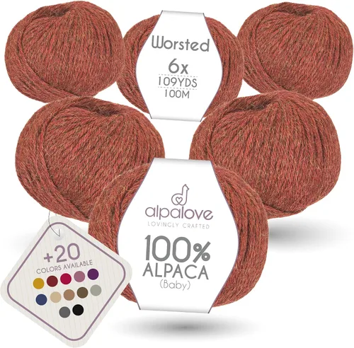 Vista 22 de Set de Lana Abultada (6 x 50 g) Súper Suave de Alpaca Bebé para Tejer Antracita 300 Metros