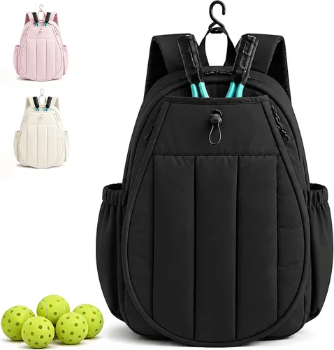 Vista 9 de Bolsa de pickleball, mochila deportiva grande con compartimento para zapatos para hombres y mujeres