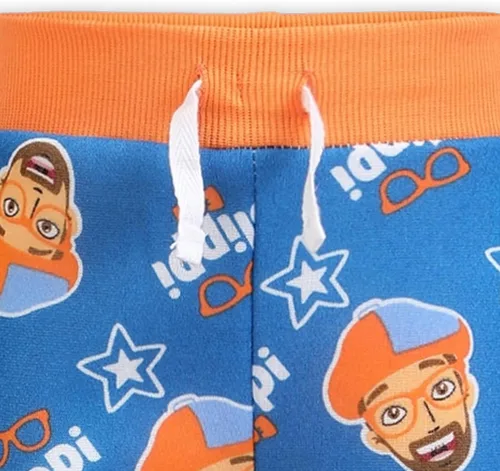 Vista 6 de Blippi Conjunto de camisa y pantalones de manga larga para niños pequeños y niños pequeños
