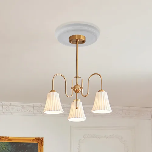Vista 7 de 2 pares de cubiertas de luz blanca para ventiladores de techo, medallón de luz de techo dividido para lámparas y ventiladores de techo, 9.84