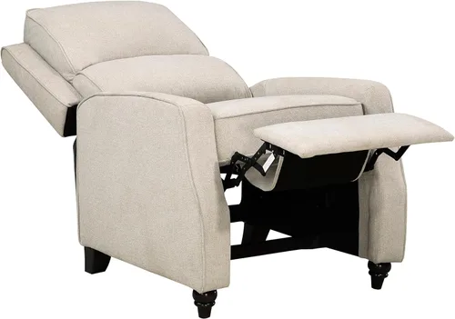 Vista 8 de Lexicon Silla Reclinable con Respaldo Empujable para Sala de Estar, Silla de Sofá Reclinable, Sillón Reclinable Moderno, Asiento Reclinable de Tela