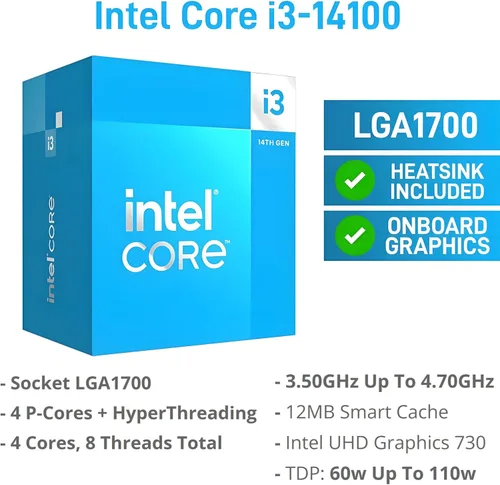 Vista 2 de Dell Computadora de escritorio Tower para negocios y hogar, OptiPlex de próxima generación, procesador Intel de 4 núcleos de 14ª generación, memoria