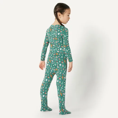 Vista 6 de Tienda Essentials x Sofia Grainge - Conjunto de pijama Henley de manga larga para mujer