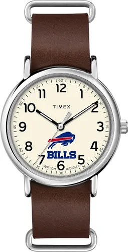 Vista 8 de Timex Tribute Correa de cuero de cuarzo NFL Weekender de 1.575 in para hombre