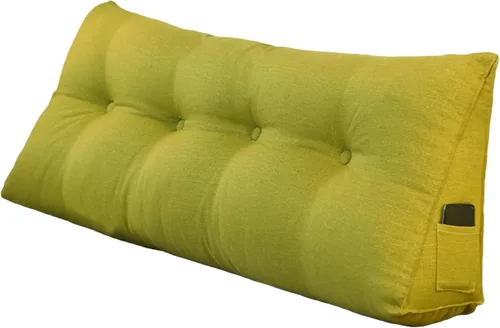 Vista 5 de Almohada triangular de cuña tamaño Queen, almohadas de lectura para sentarse en la cama, sofá, cojín de soporte de espalda, almohadas lumbares