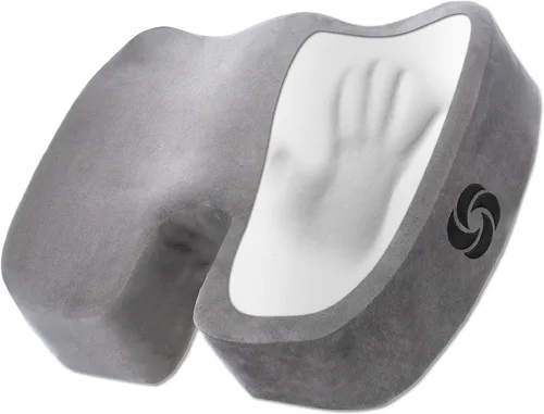 Vista 10 de Samsonite Cojín de asiento de espuma viscoelástica, cojín ergonómico para silla de oficina, almohadilla de presión de coxis, soporte de coxis