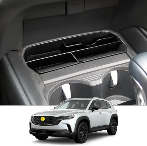Vista 8 de CDEFG for 2023 2024 2025 2026 Mazda CX-50 Center Console Organizer Tray Negro para Cx50