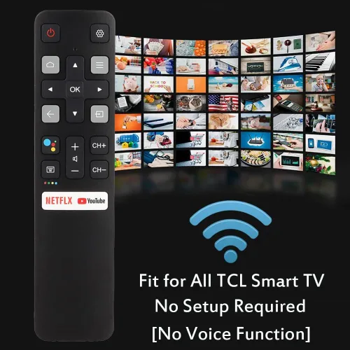 Vista 3 de Control remoto universal para todos los televisores inteligentes TCL, control remoto de TV RC802V para todos los televisores TCL TV Android 4K - No