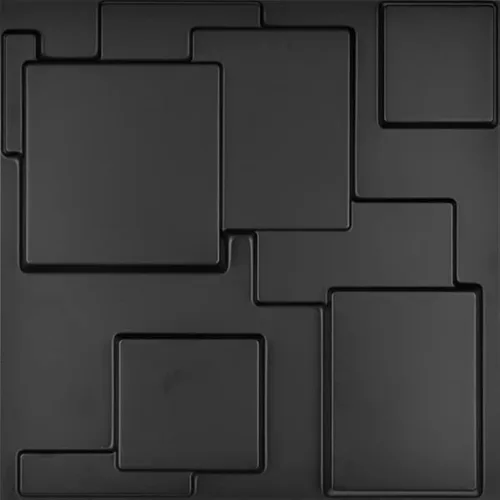 Vista 23 de Art3d Paneles decorativos 3D de pared de 19.7 x 19.7 pulgadas (paquete de 12), paneles de pared para el hogar, oficina, cafetería, color gris