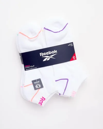 Vista 2 de Reebok Calcetines acolchados de corte bajo para niñas (6 unidades)