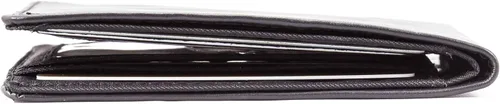 Vista 3 de Big Skinny Cartera delgada de cuero bi-fold para hombre, con capacidad para hasta 25 tarjetas