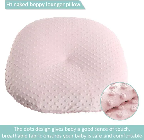 Vista 2 de OWLOWLA Funda para tumbona para recién nacido, funda extraíble Minky para tumbona recién nacida para bebé niño y niña (rosa rubor)