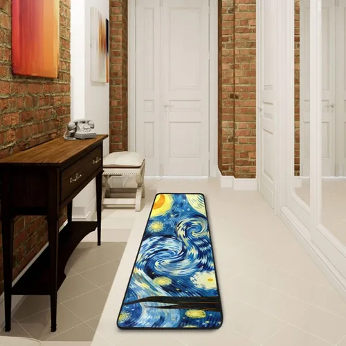 Vista 11 de Pink Paris Tower - Alfombra antideslizante rectangular lavable para dormitorio, sala de estar, baño, pasillos, decoración del hogar, 72 x 24 pulgadas