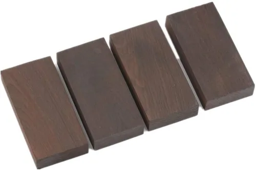 Vista 4 de 1 par de cuchillos de madera de ébano negro natural con mango de mango de losas, cuchillos personalizados para cuchillas en blanco