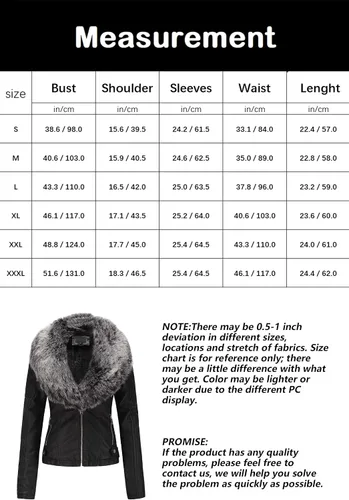 Vista 6 de Bellivera - Chaqueta de cuero sintético para mujer, moda de otoño e invierno, abrigo de motociclista con cuello de piel