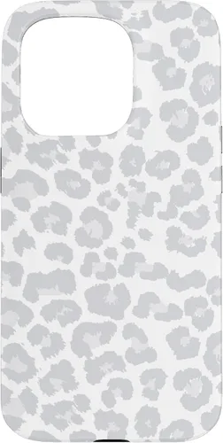 Vista 14 de Blanco Gris Guepardo Estampado De Leopardo Animal Skin Lindo Moda Caso Para iPhone 17